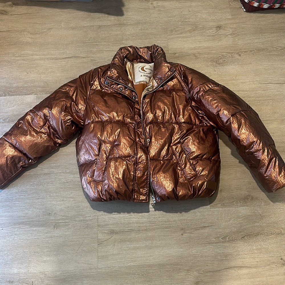 Scotch & Soda Metallic Puffer Jacket